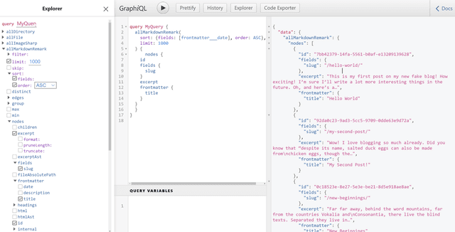 graphql 控制台照片